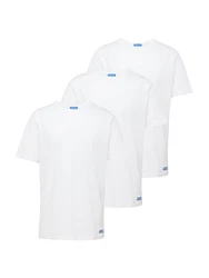 HUGO T-Shirt 'Naolo' blau/weiß