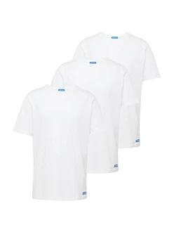 HUGO T-Shirt 'Naolo' blau/weiß