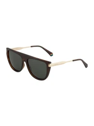 Sonnenbrille dunkelbraun / gold