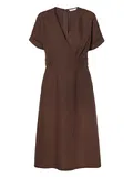 Hnědé zavinovací šaty image