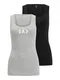 Gap Tall Top  pegasto siva / črna / bela