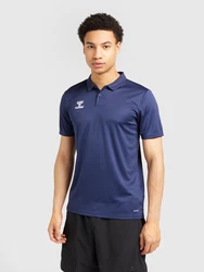 hummel T-Shirt Hmlessential Polo marine/weiß