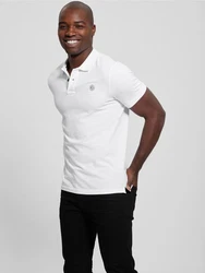 GUESS Poloshirt schwarz/weiß