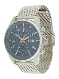 Uhr 'SKYTRAVELLER' gold / petrol / silber