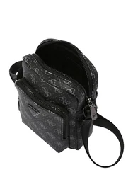 GUESS Umhängetasche 'Vezzola' grau/schwarz