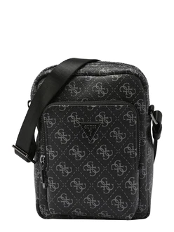 GUESS Umhängetasche 'Vezzola' grau/schwarz