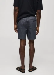 MANGO MAN Shorts 'Rey' rauchblau