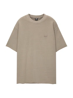 Pull&Bear T-Shirt hellbraun