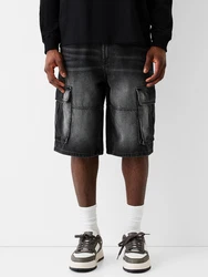 Bershka Shorts schwarz