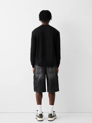Bershka Shorts schwarz