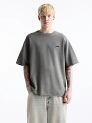 Pull&Bear T-Shirt graphit/dunkelgrau