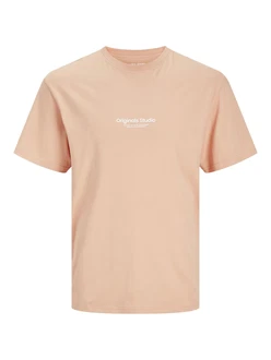 JACK & JONES T-Shirt JORVesterbro apricot/wei