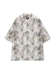 Pull&Bear Hemd braun/grau/weiß