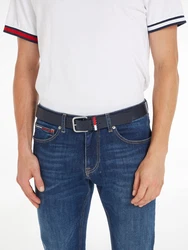 Tommy Jeans Gürtel 'Ryan' marine/rot/offwhite
