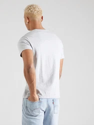 LEVI'S T-Shirt Original Housemark Tee graumeliert/rot/weiß