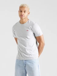 LEVI'S T-Shirt Original Housemark Tee graumeliert/rot/weiß