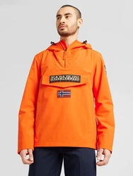 NAPAPIJRI Funktionsjacke 'RAINFOREST' blau/orange/karminrot/schwarz