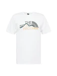 THE NORTH FACE T-Shirt M SS MOUNTAIN LINE weiß