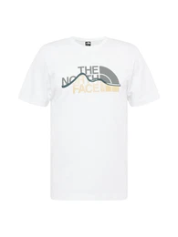 T-Shirt 'Mountain Line' blau / grau / puder / wei