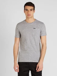 GARCIA T-Shirt beige/navy/graumeliert