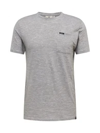 T-Shirt beige / navy / graumeliert