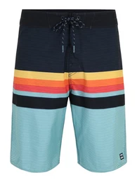 Boardshorts 'ALL DAY HTR STRIPE OG' navy / aqua / gelb / orange