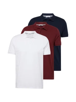 ABOUT YOU Polo/ Shirt 'Robin' (OCS) navy / bordeaux / weiß