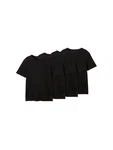TOM TAILOR T-Shirt (im Viererpack) schwarz