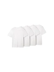 TOM TAILOR T-Shirt (im Viererpack) weiß
