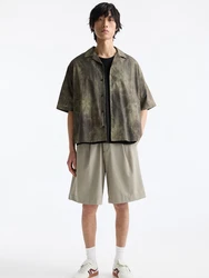 Pull&Bear Hemd beige/taupe/dunkelgrün