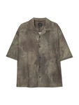 Pull&Bear Hemd beige/taupe/dunkelgrün