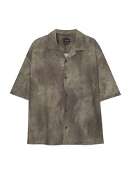 Pull&Bear Hemd beige/taupe/dunkelgrün