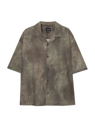 Hemd beige / taupe / dunkelgrn
