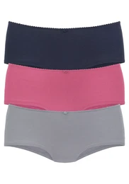 Kalhotky marine modrá / šedá / pitaya