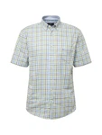 FYNCH-HATTON Hemd hellblau/oliv/kiwi/weiß