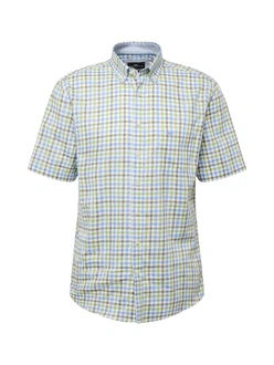 FYNCH-HATTON Hemd hellblau/oliv/kiwi/weiß FYNCH-HATTON Hemd hellblau/oliv/kiwi/weiß