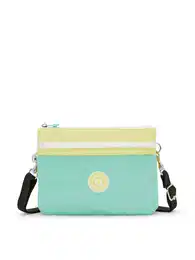 Taška přes rameno 'EASY RIRI' limone / mátová / černá / bílá