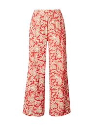 Kalhoty 'CAMILLE' béžová / červená