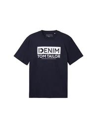 T-Shirt dunkelblau / wei