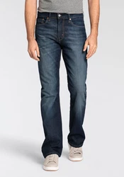 LEVI'S Jeans '527' Bootcut-Slim dunkelblau