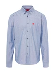 HUGO Hemd 'Evito' Hellblau/Blau