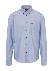 HUGO Hemd 'Evito' Hellblau/Blau