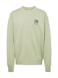 Sweatshirt smaragd / hellgrn