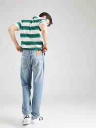 LEVI'S Jeans '501' '502 Taper' blue denim/brokat