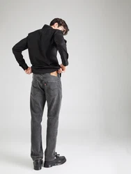 LEVI'S Jeans '501' '502 Taper' black denim