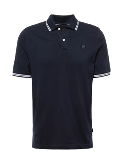 bugatti Poloshirt marine/wei