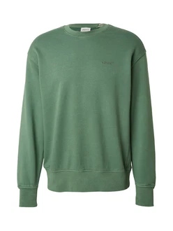 Levi's Sweatshirt AUTHENTIC CREW Logostickerei taubenblau