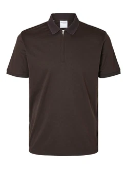 SELECTED HOMME Poloshirt 'Fave' schoko
