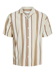 JACK & JONES Hemd 'Palma Resort' Beige/Braun/Beige/Braun/Beige/Braun/Beige/Braun/Beige/Braun