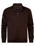 Petrol Industries Sweatjacke Glenn hellblau/dunkelbraun/schwarz